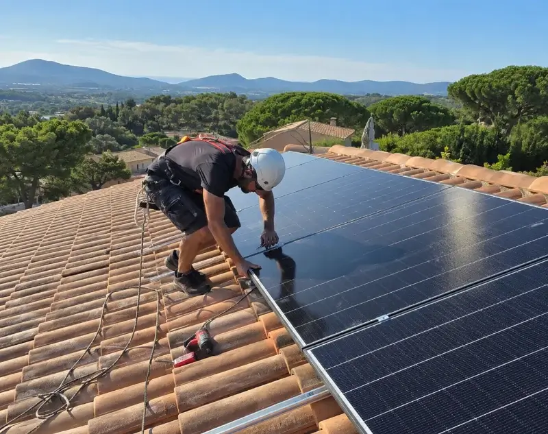 Installateur panneaux solaires Estoher — pose photovoltaïque sur toiture