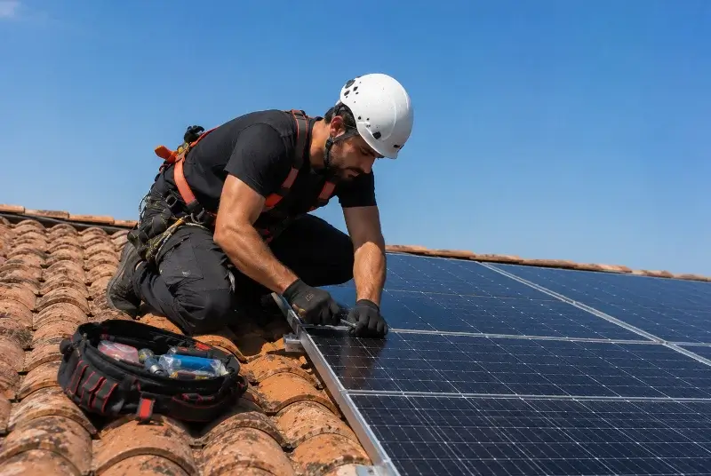 Maintenance et monitoring de panneaux solaires à Estoher